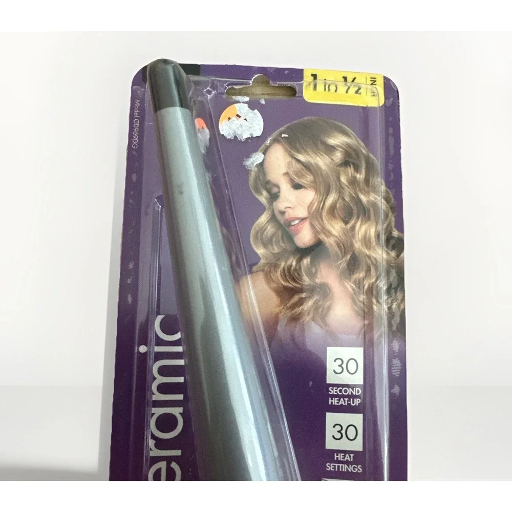Conair Curling Iron Ceramic 365F High Even Heat Bonus Glove New CD969DG 1-1/2 In